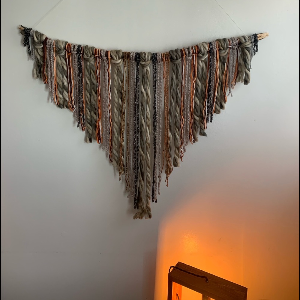 Homemade boho wall decor